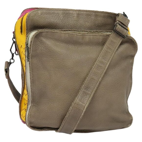 BOTTEGA VENETA INTRECCIATO Shoulder Bag Leather Multicolor Auth - Picture 1 of 16